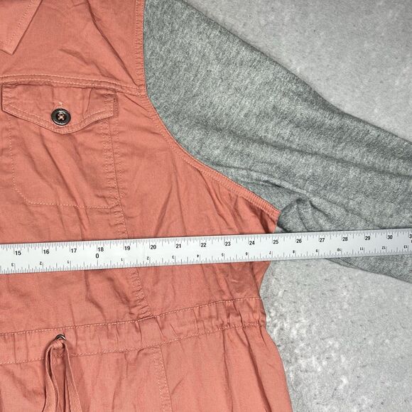 Torrid Twill Hacci Jacket Anorak Lightweight Pink/ Gray Women’s Size 3X NWT - Picture 4 of 13